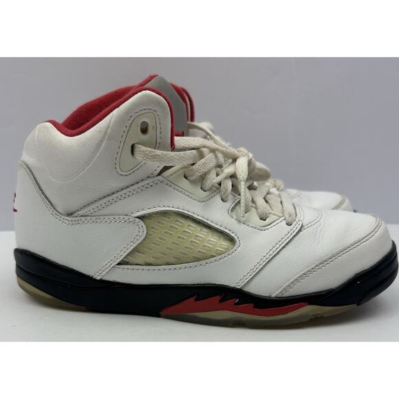 Nike Air Jordan 5 Retro PS 'Fire Red' 2020 440889-102 Youth Size 3Y - Picture 2 of 9